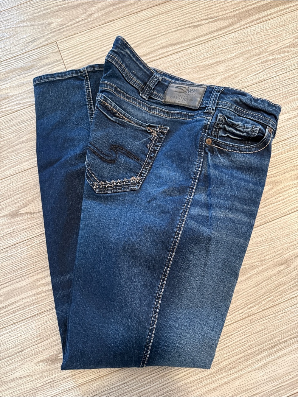 Silver Jeans Elyse Dark Indigo Slim Straight Jeans